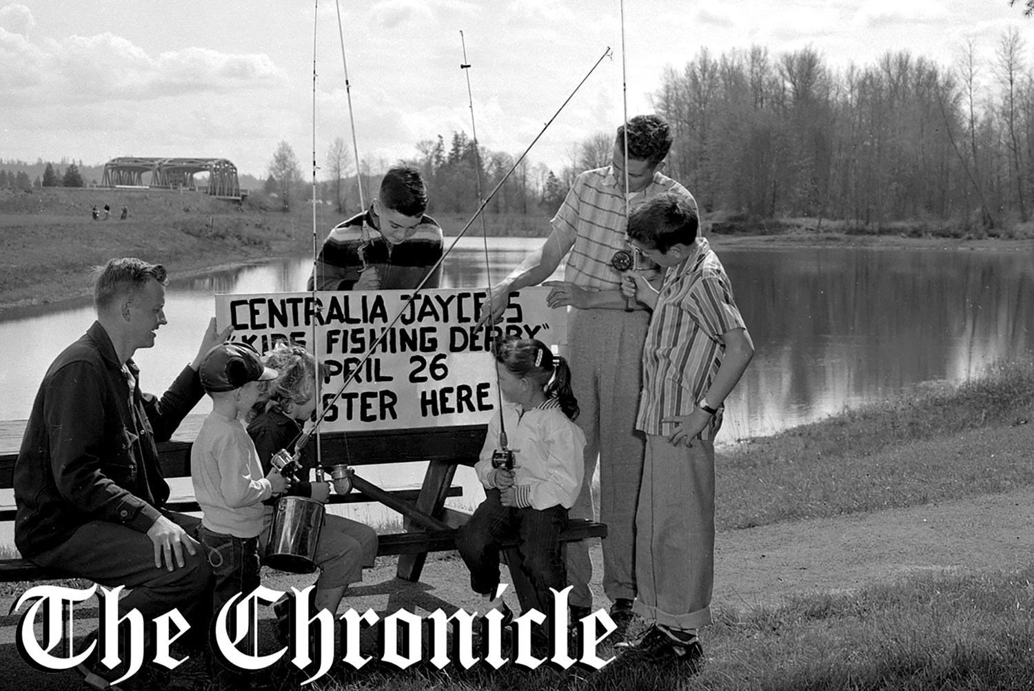 From the April 1958 Chronicle archives: “GETTING READY for the opening of the derby, a group of youngsters gather around Centralia Junior Chamber of Commerce members as they make preparations. The big derby will provide numerous prizes for the youths in Centralia. All parents are asked to sign an application blank and turn them over to the Jaycees. - Chronicle Staff Photo.”